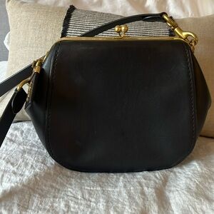Coach black Glovetanned Leather crossbody bag